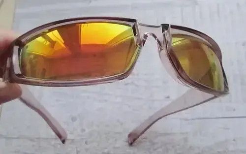 Jewelry Peach Color Sunglasses Hip Hop Grunge Y2K Yellow Size ONE SIZE - 2 Thumbnail