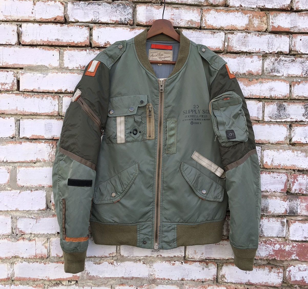 Avirex Avirex L-2 Ma-1 Cargo Flight Bomber Jacket Size US M / EU 48-50 / 2 - 2 Thumbnail