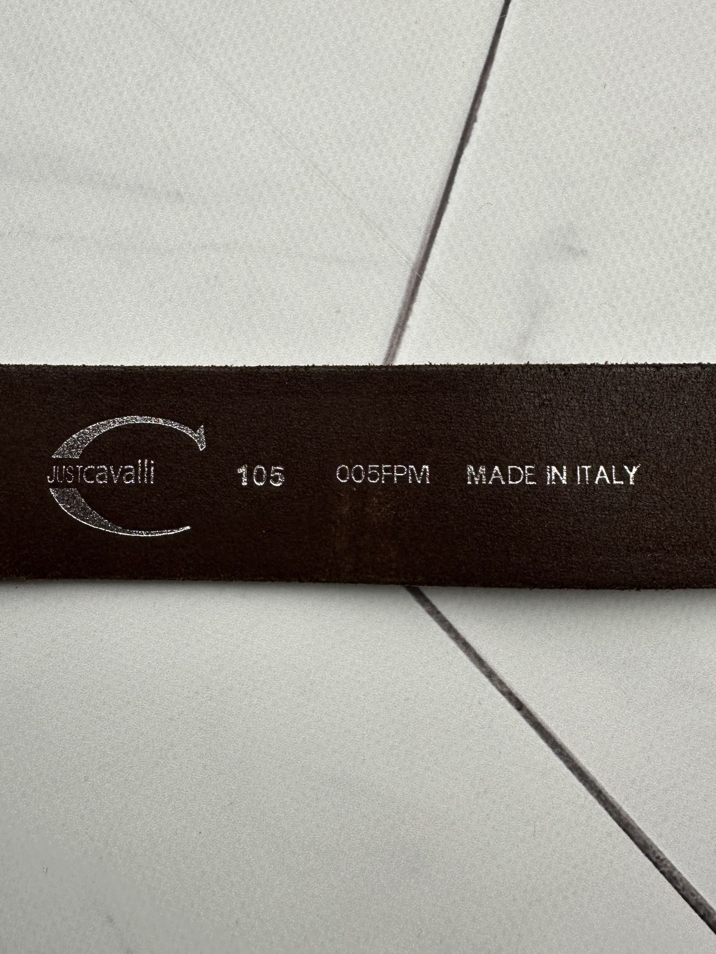 Just Cavalli Just Cavalli Vintage Leather Belt (B275) Size 32 - 5 Thumbnail