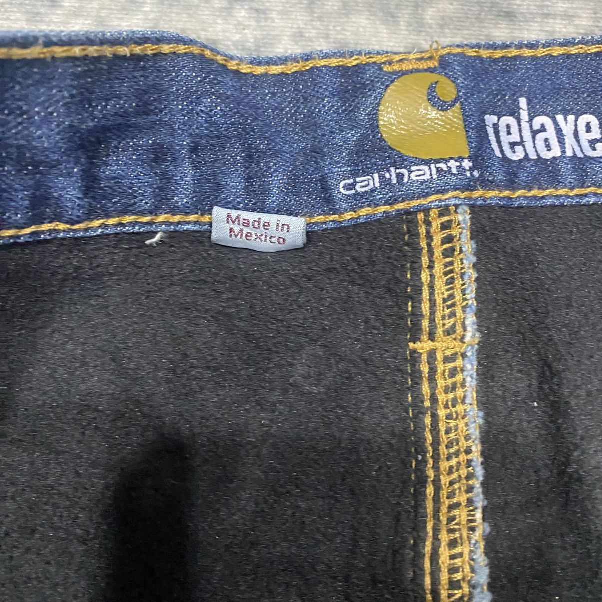 Carhartt Sick☠️ Carhartt Paint Splatter Jeans Workwear Winter 90s Size US 34 / EU 50 - 7 Thumbnail