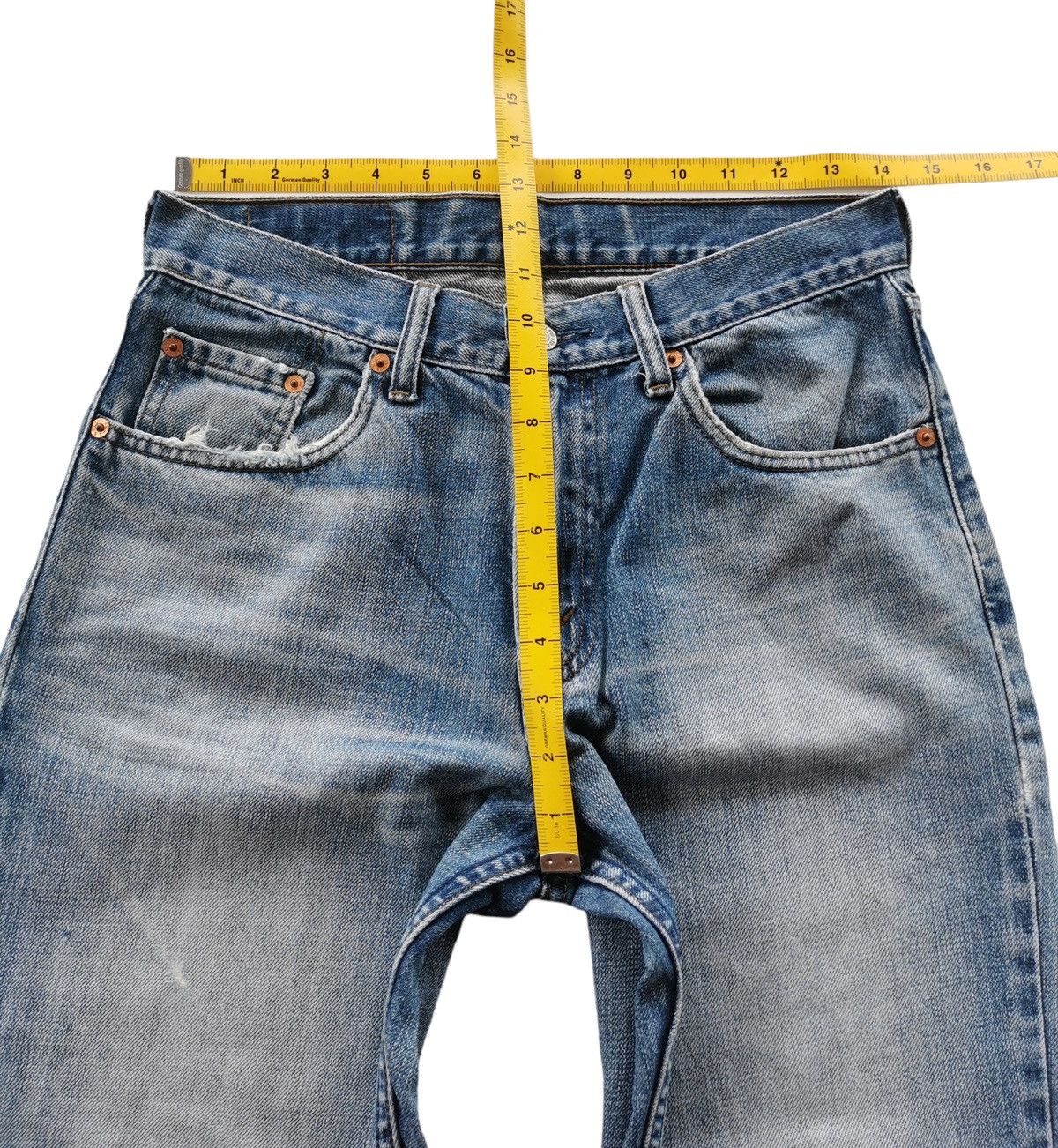 Levi's Vintage Levis 533 Distressed Denim Jeans Size US 28 / EU 44 - 3 Thumbnail
