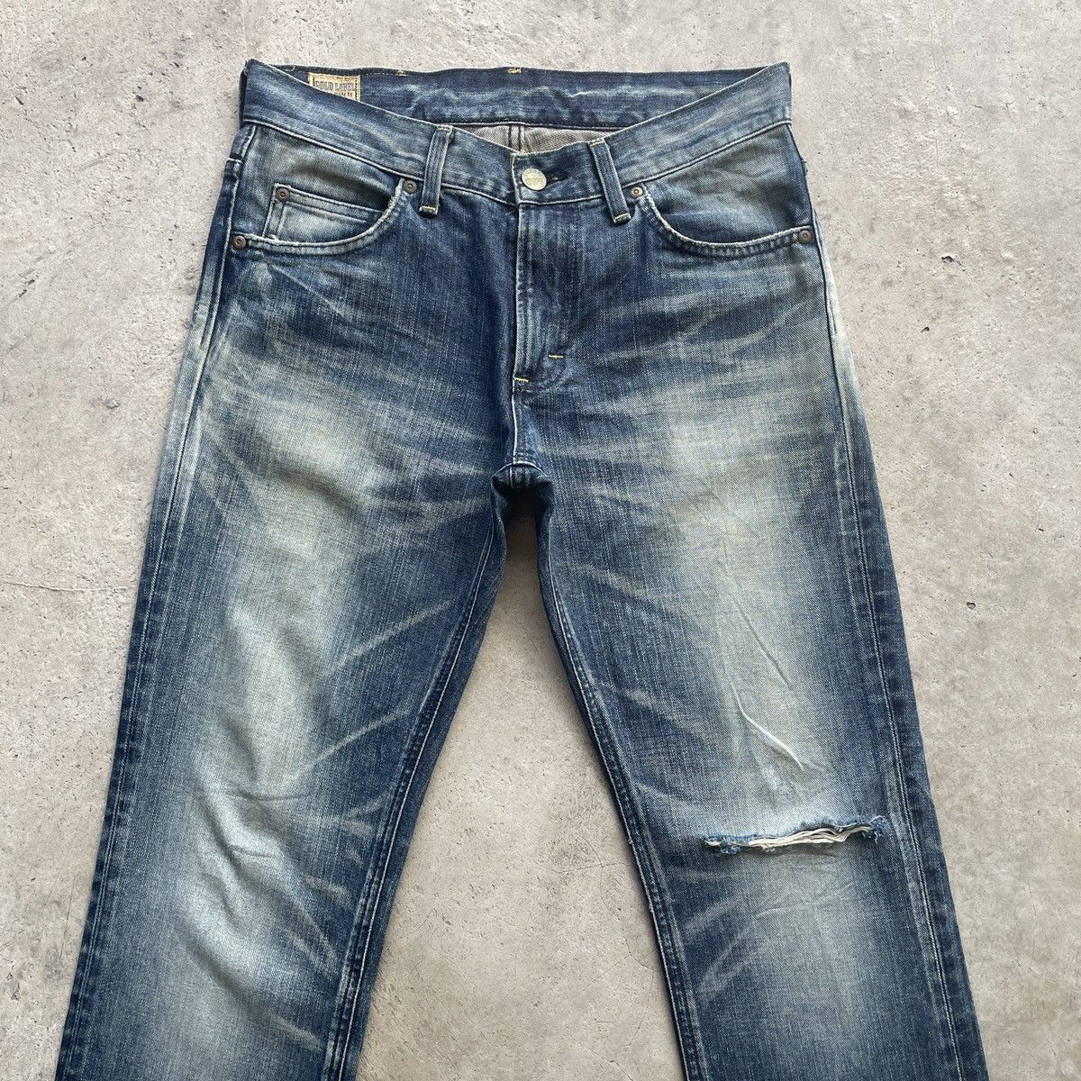 Japanese Brand × Jean × Vintage Vintage Japanese Brand Distressed Jeans Faded Denim Pants Size US 31 - 4 Thumbnail