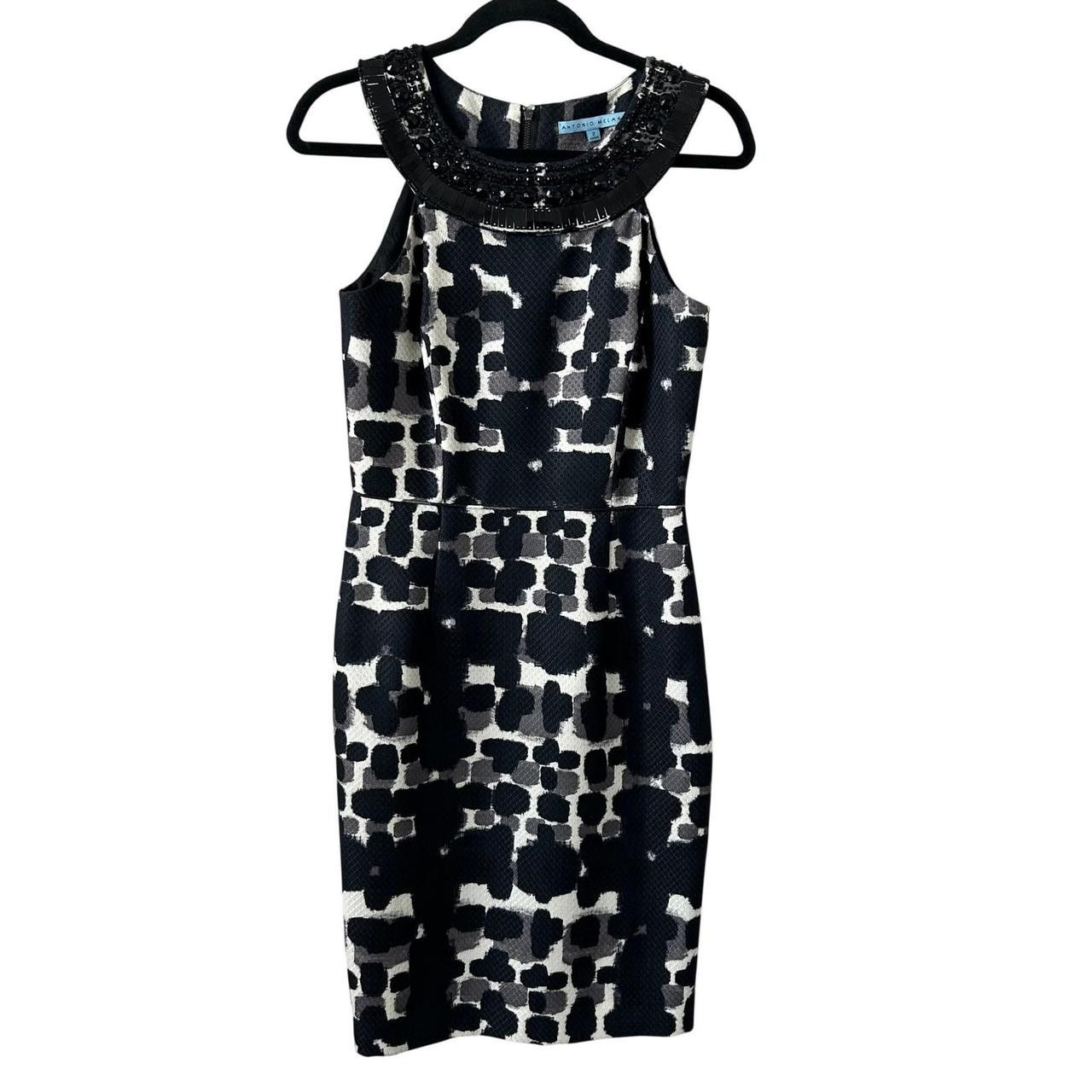 Other Antonio Melani Sheath Dress Womens 2 Black White... Size XS / US 0-2 / IT 36-38 - 1 Thumbnail