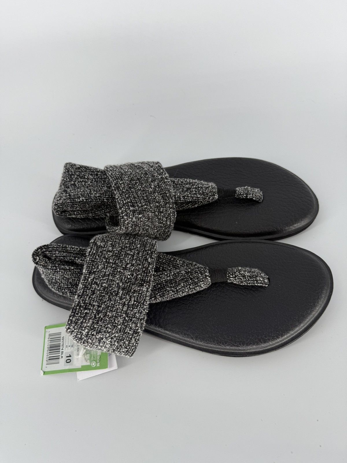 Sanuk Sanuk Yoga Sling Knitster Sandals Flip Flops Black Size 10 Size US 10 / IT 40 - 2 Thumbnail