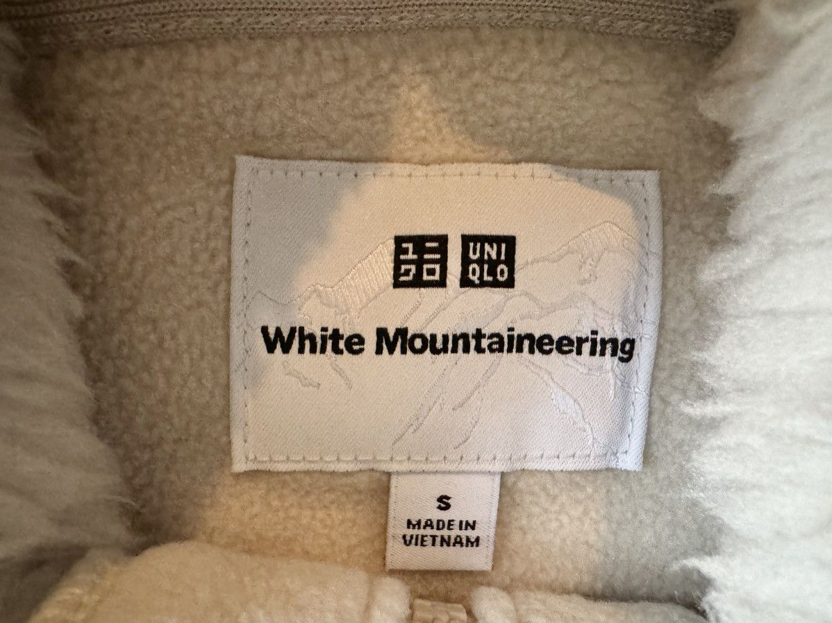 Uniqlo × White Mountaineering Small White Fleece Long-Sleeve Hoodie Pullover Jacket Coat Size US S / EU 44-46 / 1 - 8 Thumbnail