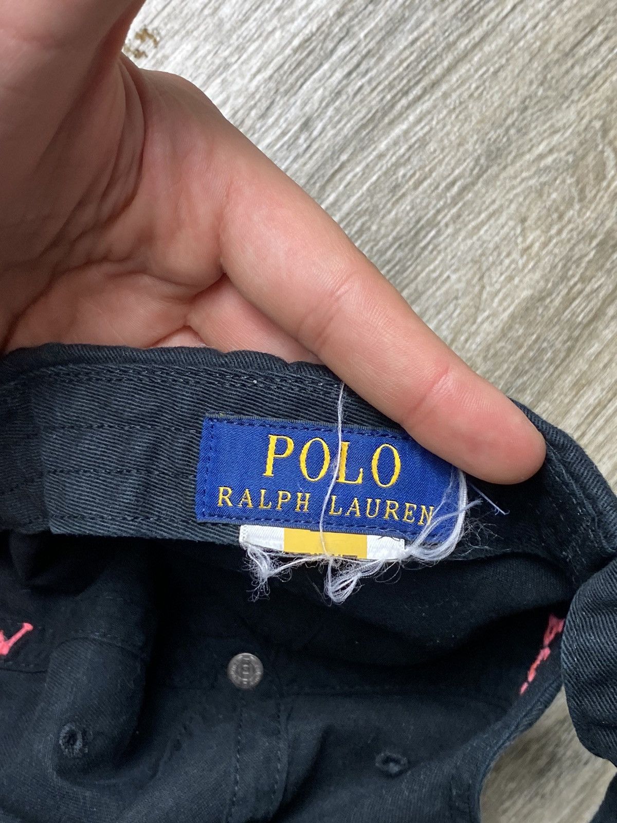 Polo Ralph Lauren × Vintage Cap Polo Ralph Lauren Vintage Streetwear Y2k Denim Pink Size ONE SIZE - 7 Thumbnail