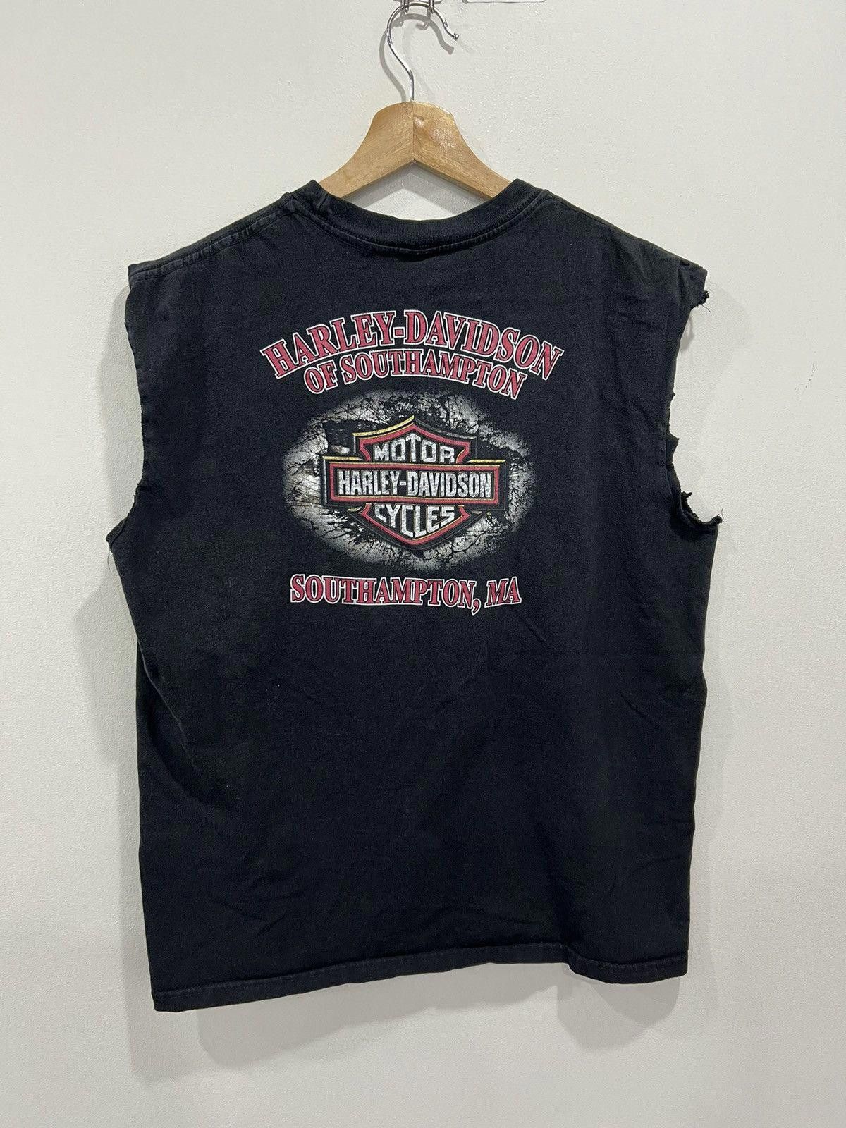 Vintage Vintage Harley Davidson Sleeveless Shirt thrashed Size US L / EU 52-54 / 3 - 2 Thumbnail
