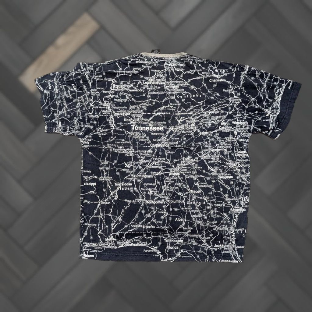 Vintage VINTAGE TENNESSEE shirt XL blue State of Mine 90s Y2K mens t-shirt Railroad Map theme Size US XL / EU 56 / 4 - 1 Thumbnail