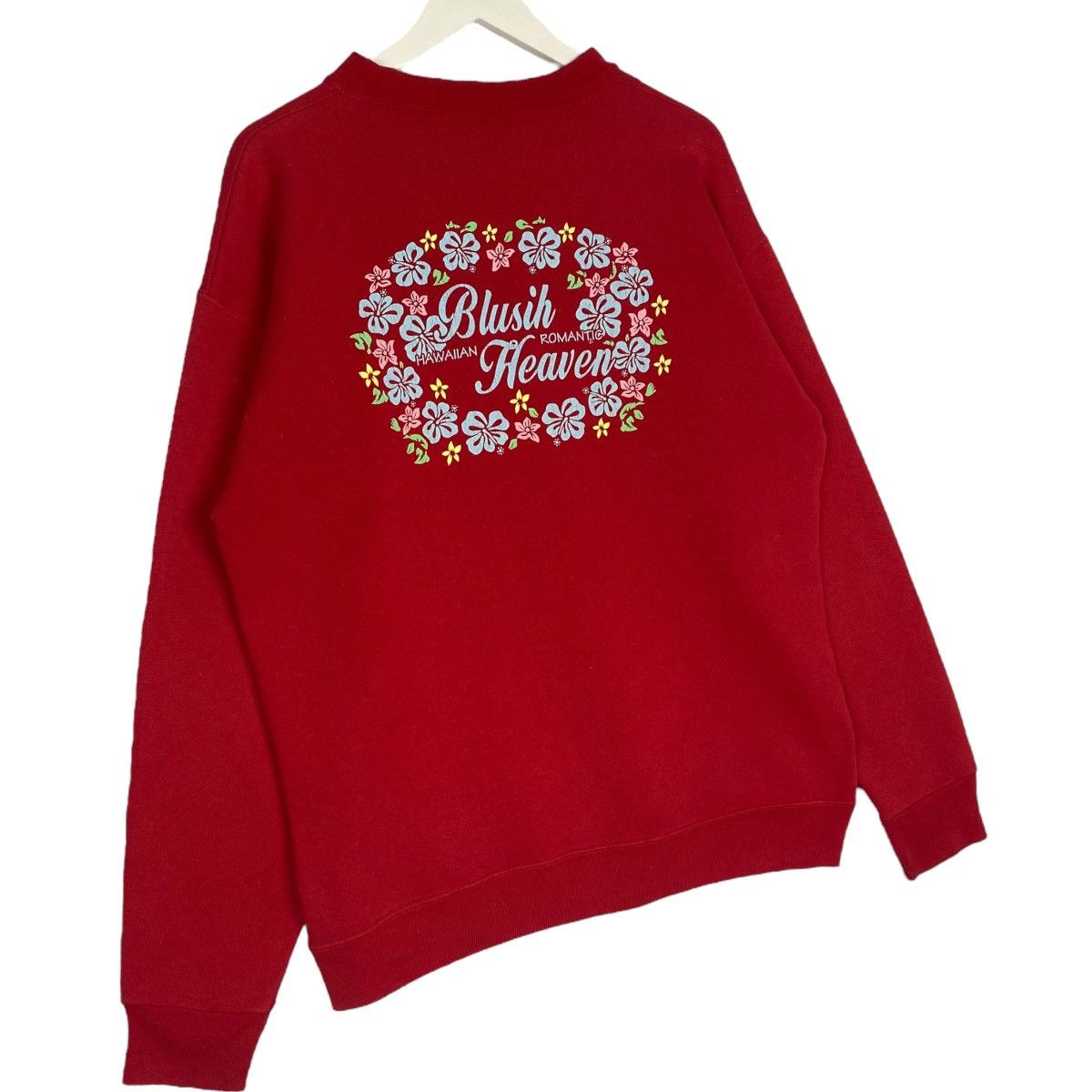 Vintage Vintage Blusih Heaven Hawaii Surf Sweatshirt Red Size M Size US M / EU 48-50 / 2 - 8 Thumbnail
