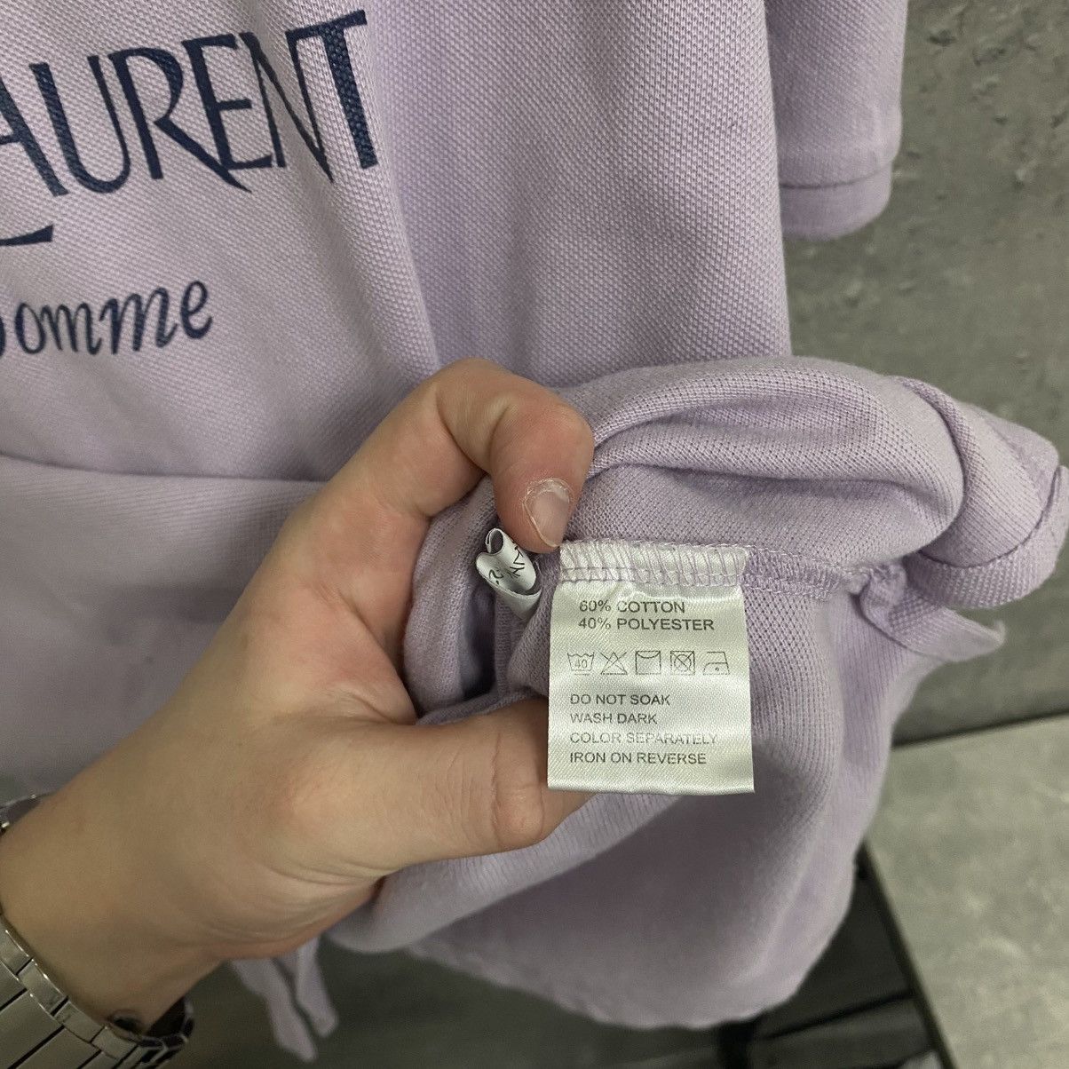 Yves Saint Laurent Vintage Yves Saint Laurent Polo T-shirt YSL Big Logo Y2K Size US XXL / EU 58 / 5 - 8 Thumbnail