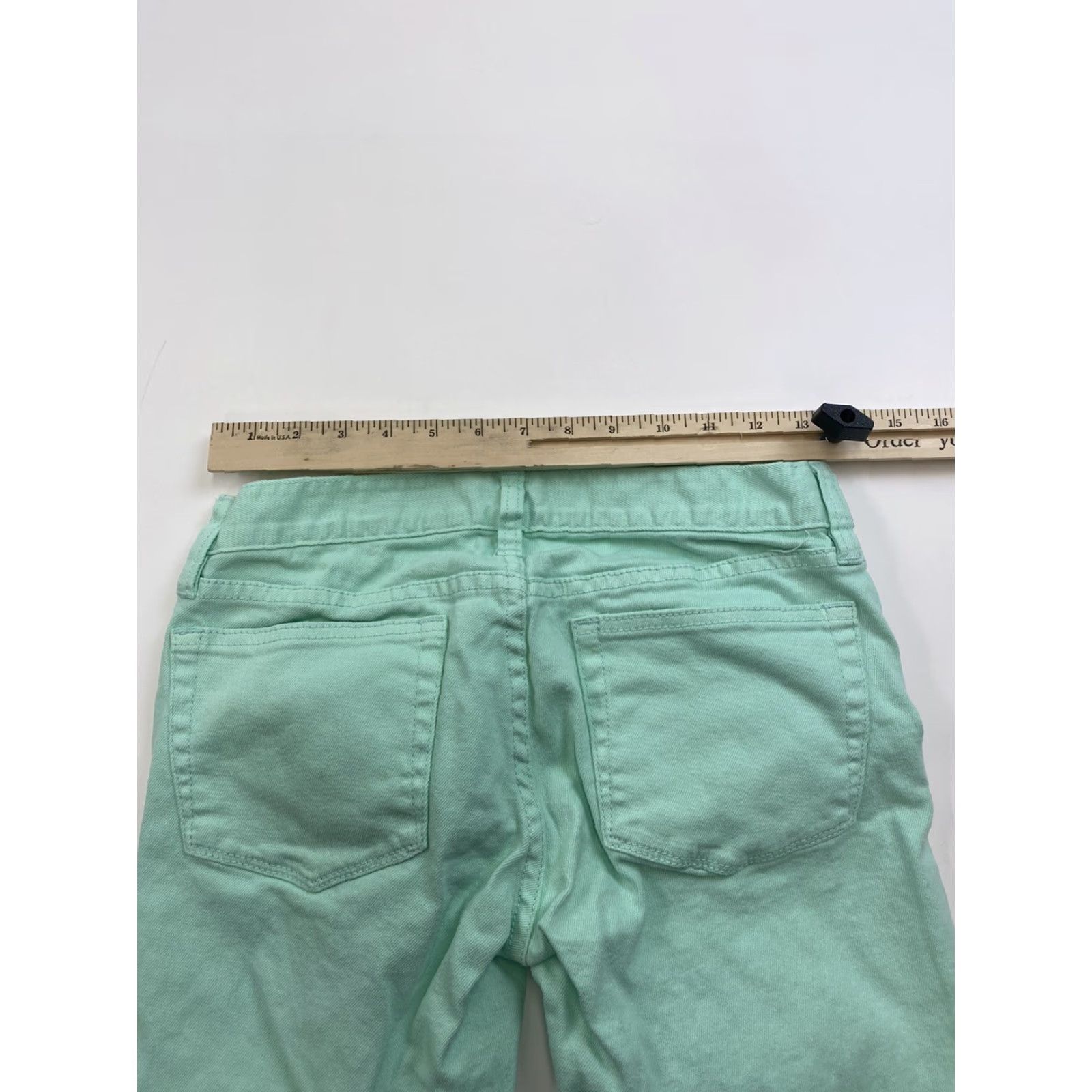 J.Crew J.Crew Jeans Womens 24 Toothpick Pastel Green City Classic Skinny Pockets Zip Button Vintage No Size 26" / US 2 / IT 38 - 5 Thumbnail