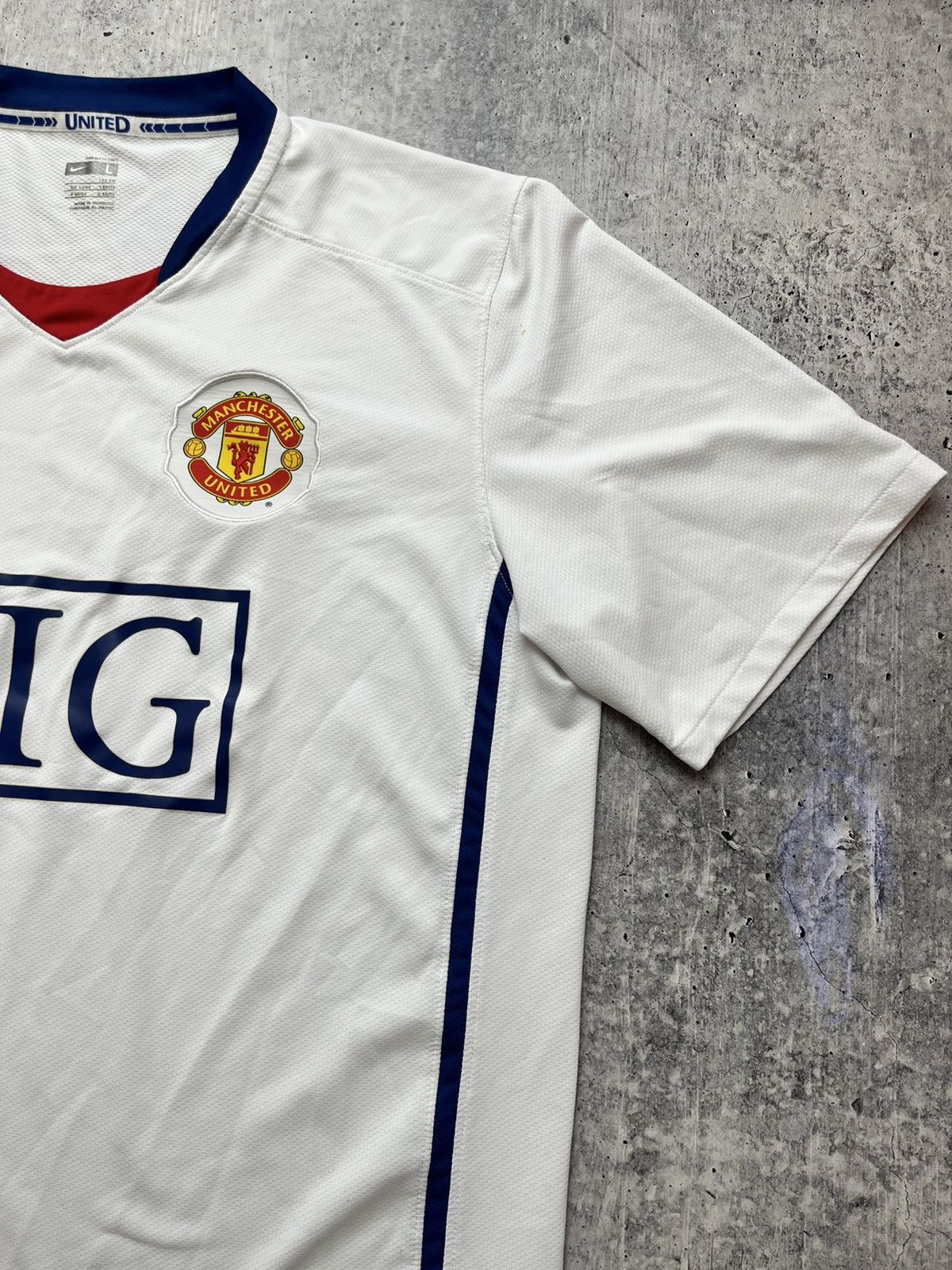 Nike MANCHESTER UNITED 2008 2009 AWAY JERSEY NIKE 287611-105 Size US L / EU 52-54 / 3 - 4 Thumbnail