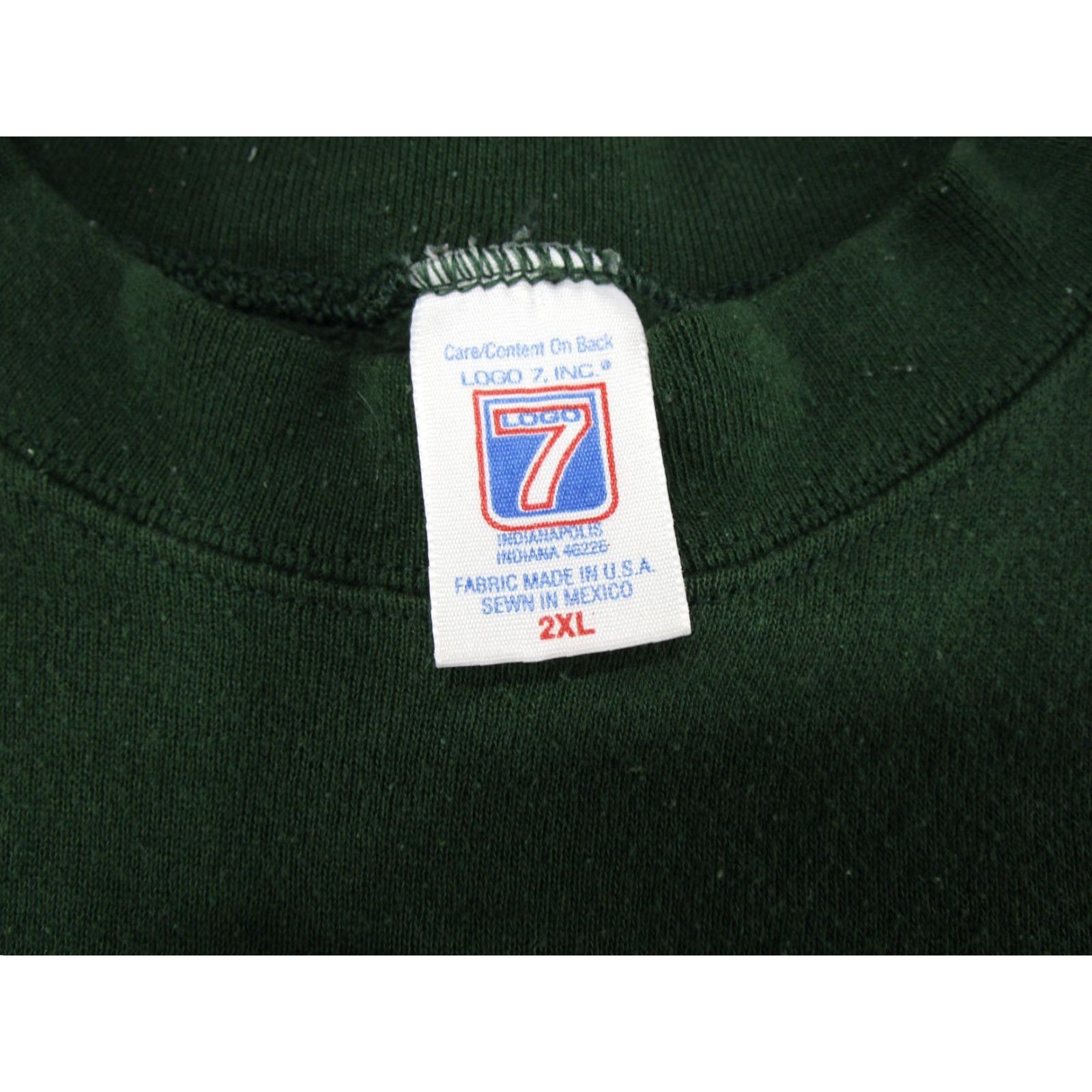 Logo 7 VINTAGE Green Bay Packers Sweatshirt 2XL Logo 7 Crew Neck Long Sleeve Pullover Men Green 1996 Central Division Champions Sports All Seasons Hooded Size US XXL / EU 58 / 5 - 3 Thumbnail