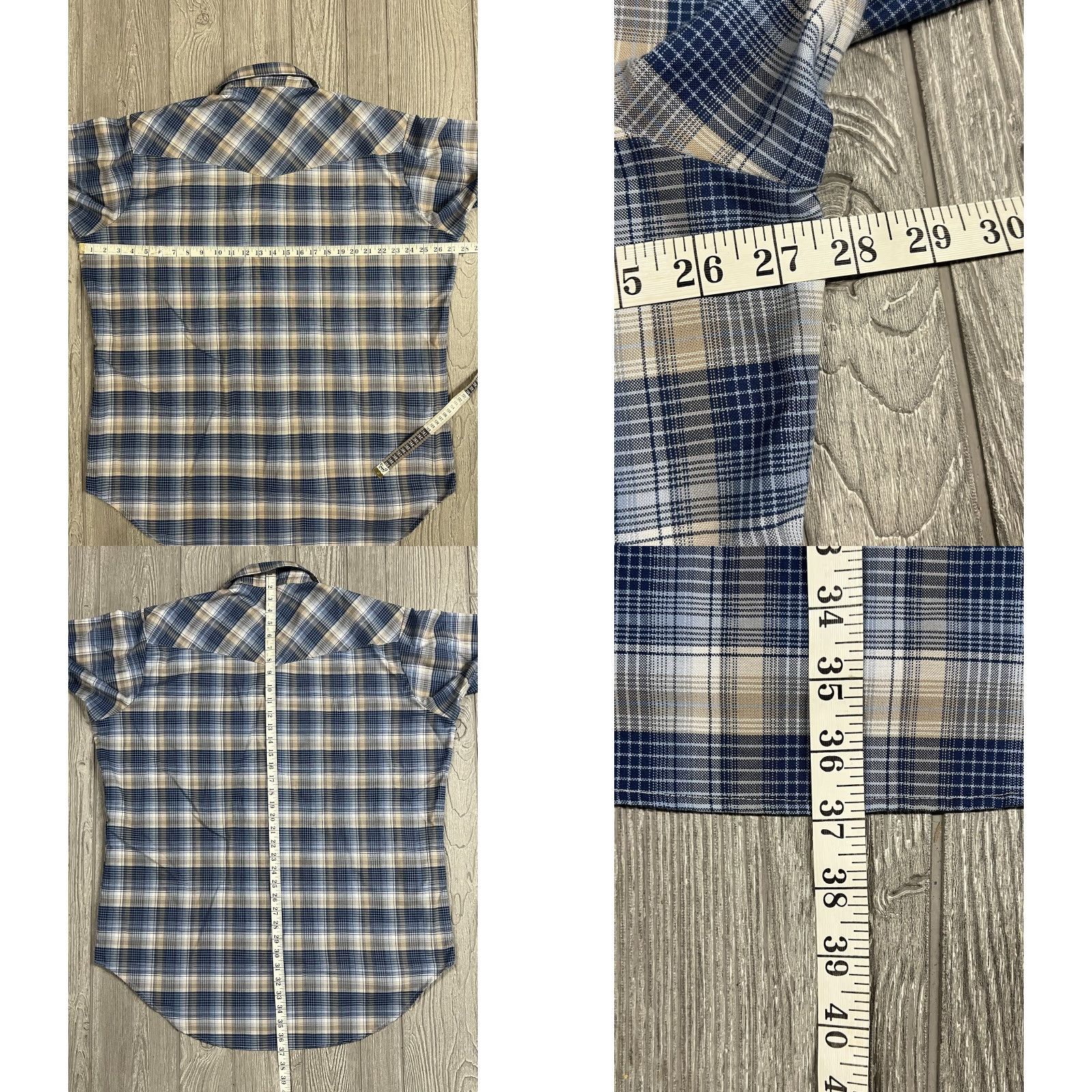 Vintage Ely Cattleman Shirt Men’s Tall 18.5 Plaid Western Rodeo Snap Button-Up Collared Size US XXL / EU 58 / 5 - 8 Thumbnail