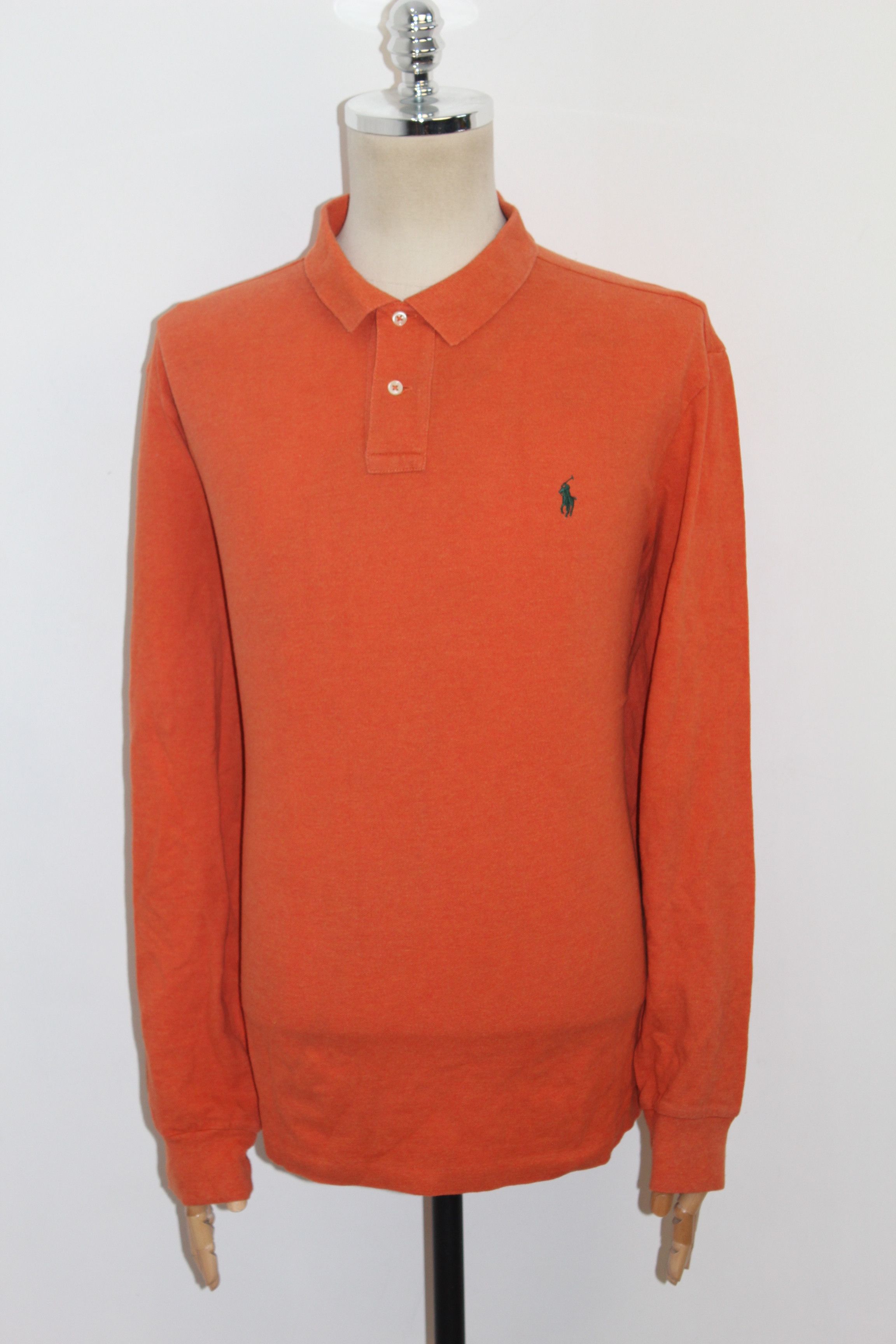 Polo Ralph Lauren RALPH LAUREN Long Sleeve Orange Shirt Top Size 2XL Size US XXL / EU 58 / 5 - 2 Thumbnail