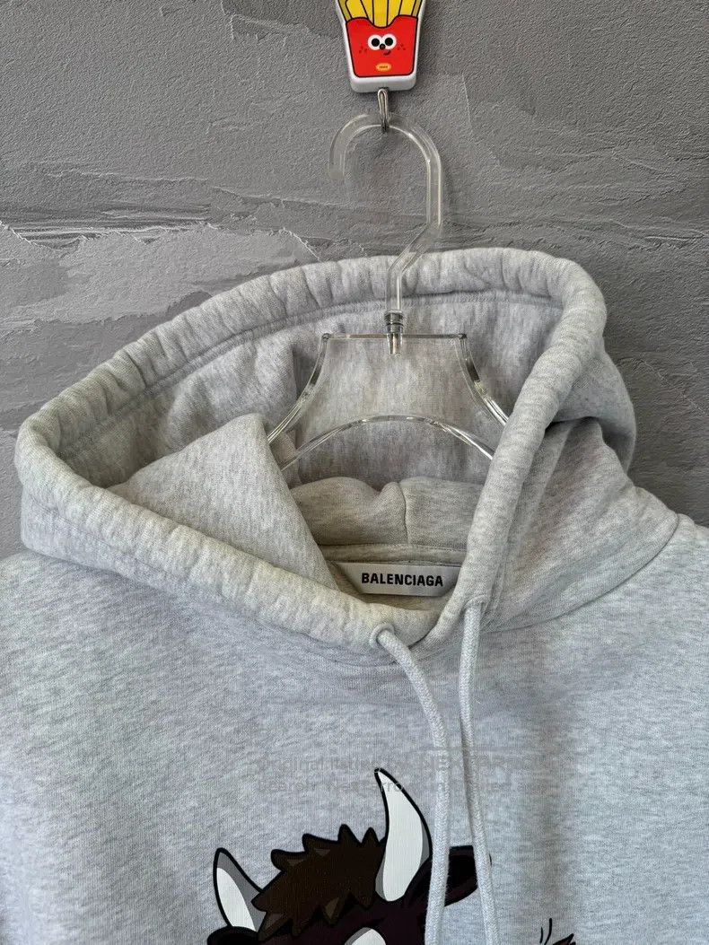 Balenciaga Balenciaga Cartoon Calf Pattern Hoodie Size US S / EU 44-46 / 1 - 6 Thumbnail