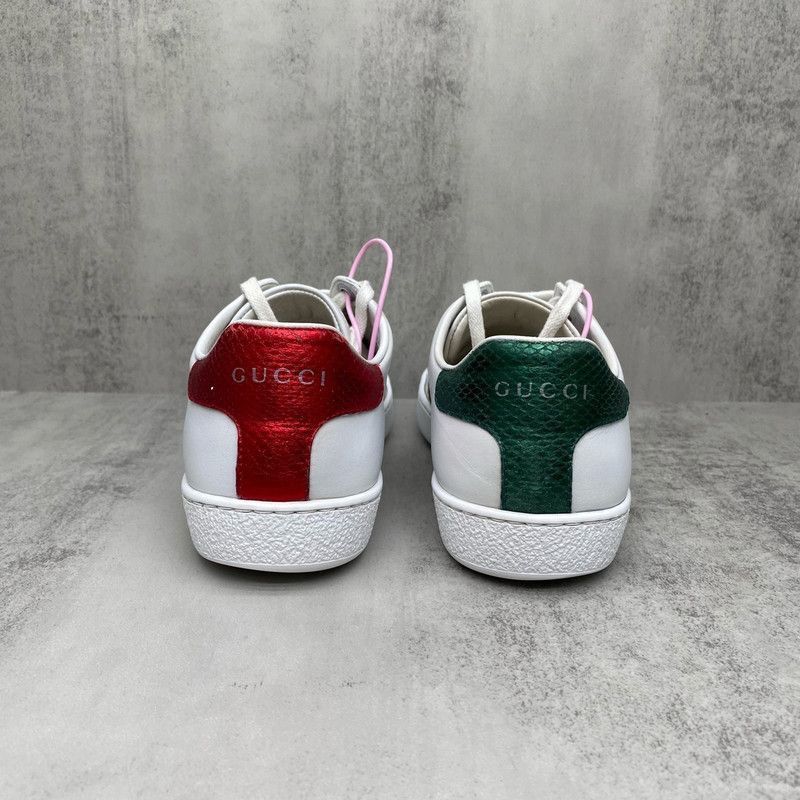 Gucci Gucci Ace Leather Ladybug White Sneakers -2508 Size US 4.5 / IT 34.5 - 3 Thumbnail