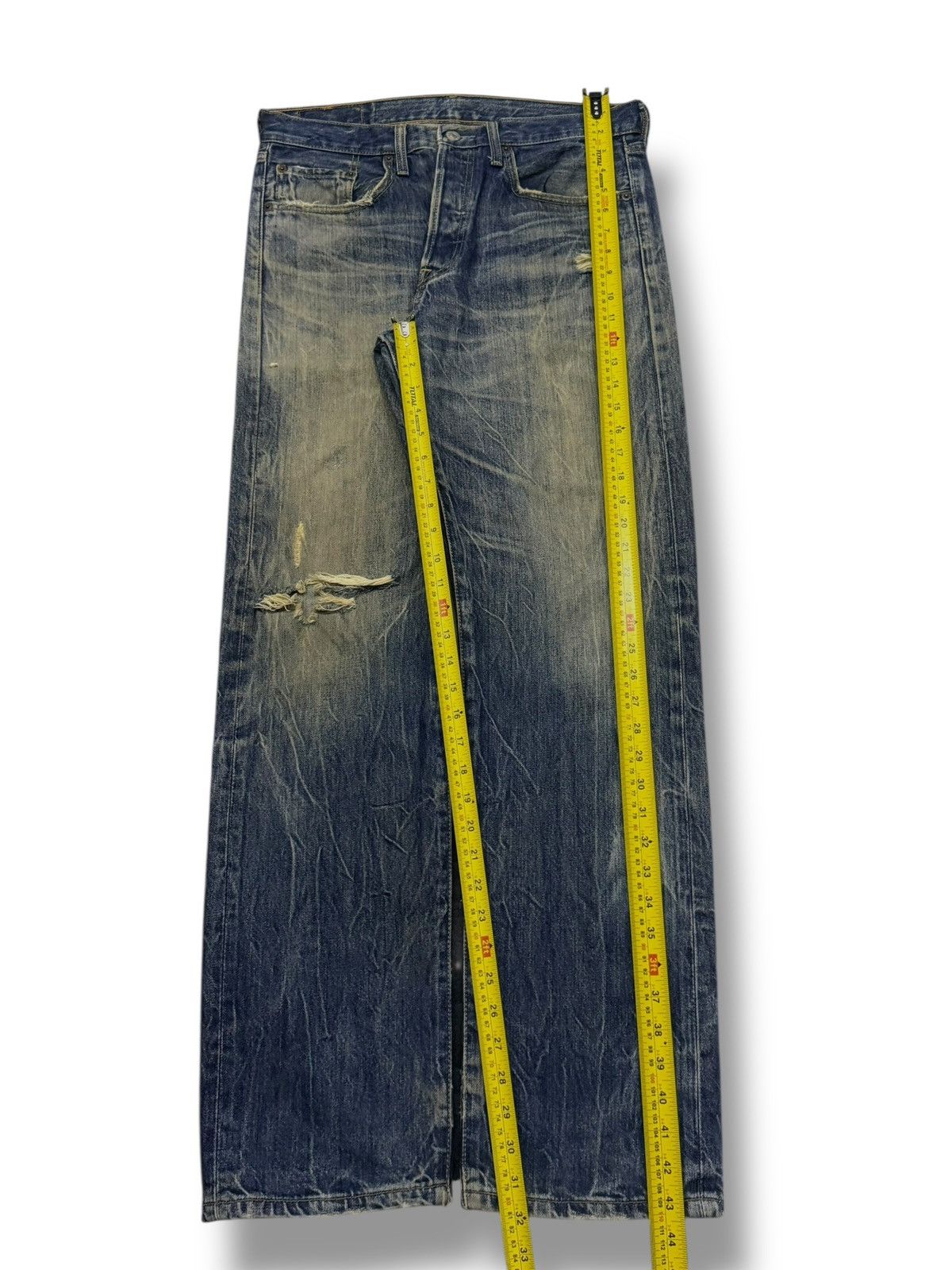 Levi's Vintage 00s Levi’s 501 Japan Exclusive Vintage Faded Denim Size US 32 / EU 48 - 16 Thumbnail