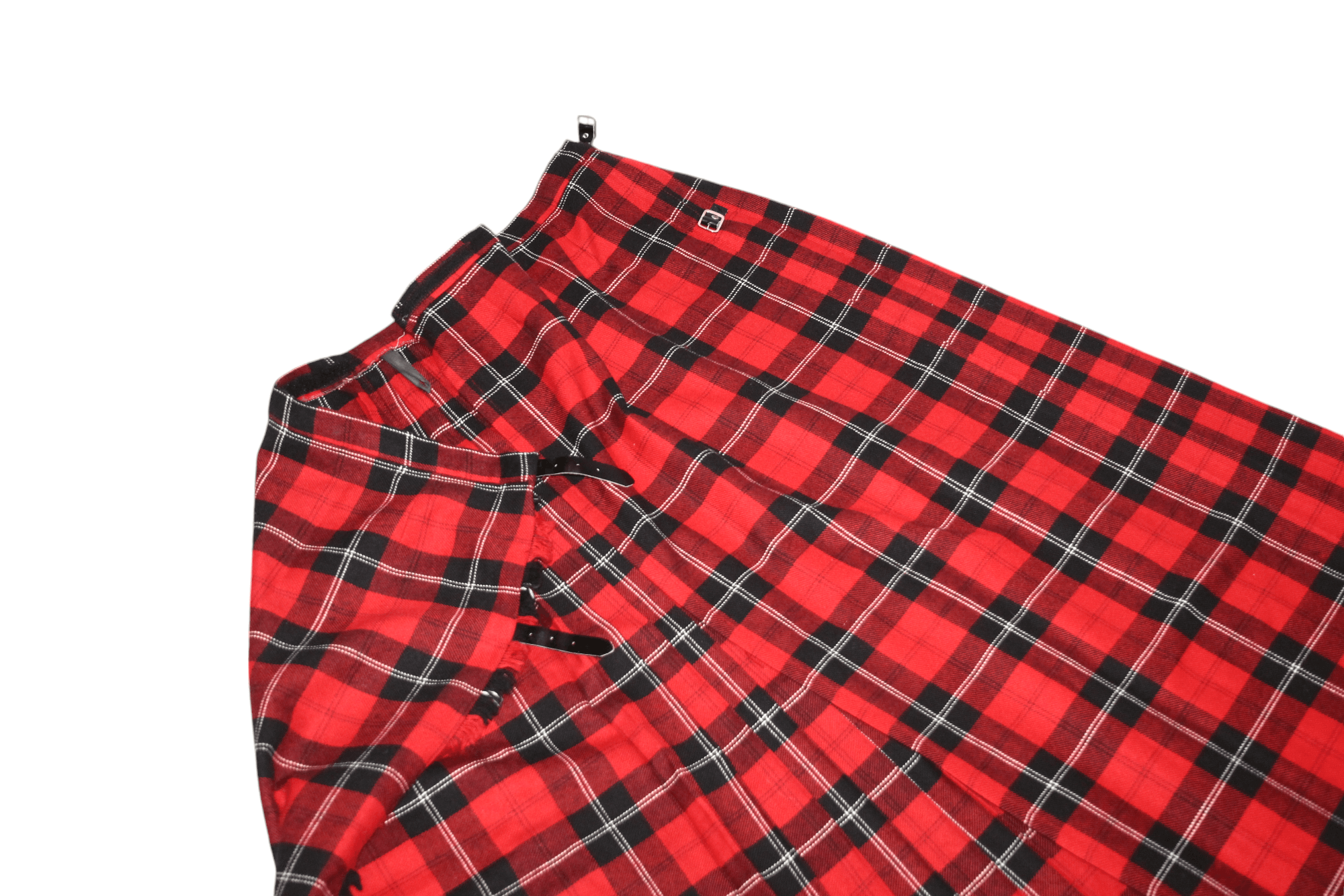 Johnstons Of Elgin VTG🔥80's Moffat Weavers Scotland Classic Tartan Wrap Kilt Size US 30 / EU 46 - 13 Thumbnail