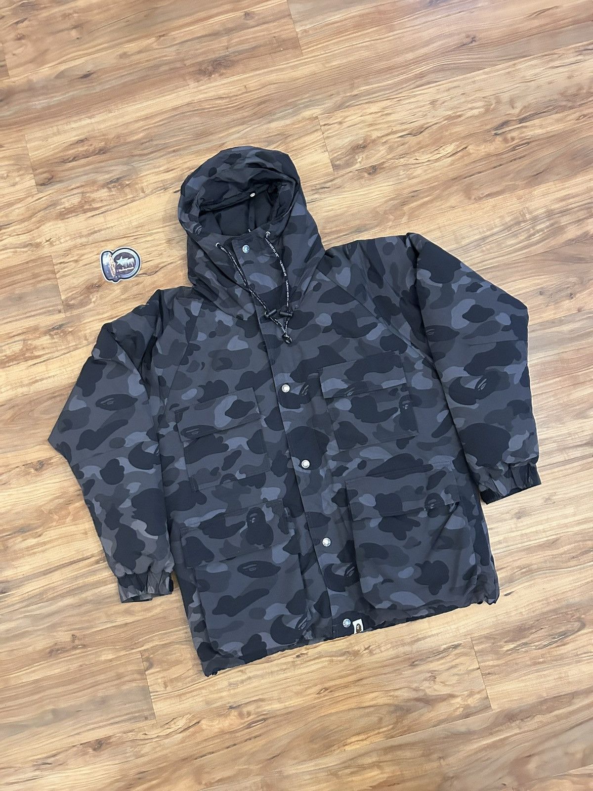Bape OG Bape Black Camo Snowboard Jacket Size US M / EU 48-50 / 2 - 2 Thumbnail