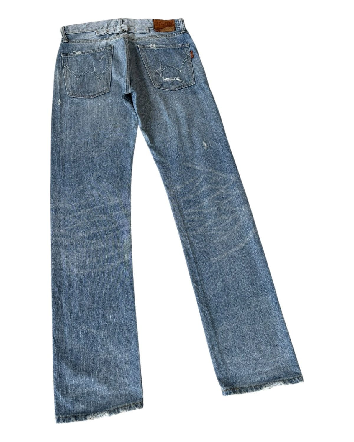 Hysteric Glamour × Undercover 🔥EDWIN 505zx SELVEDGE DENIM BUCKLE BACK BLUE WASH JEANS Size US 30 / EU 46 - 7 Thumbnail