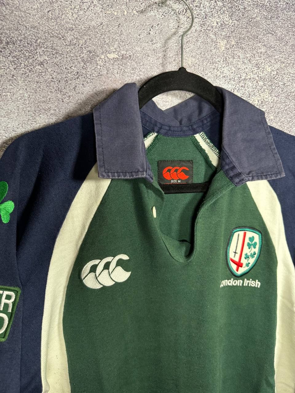 Canterbury of New Zealand Vintage 2003 London Irish Union Canterbury Rugby Jersey Size US M / EU 48-50 / 2 - 8 Thumbnail