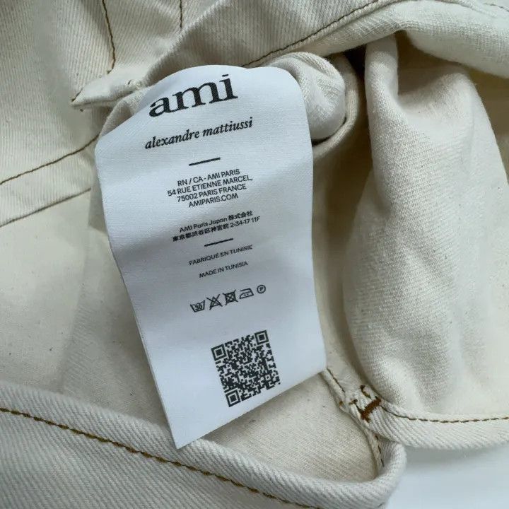 AMI AMIPARIS Crochet Knit Heart Logo Long Sleeve Shirt -2507 Size US XXL / EU 58 / 5 - 3 Thumbnail