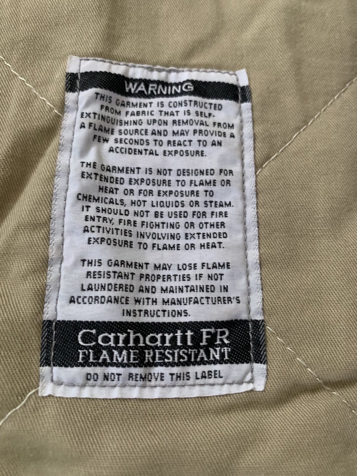Carhartt Carhartt Flame Resistant Jacket Duck Quit Lined (101623 410) Size US L / EU 52-54 / 3 - 5 Thumbnail