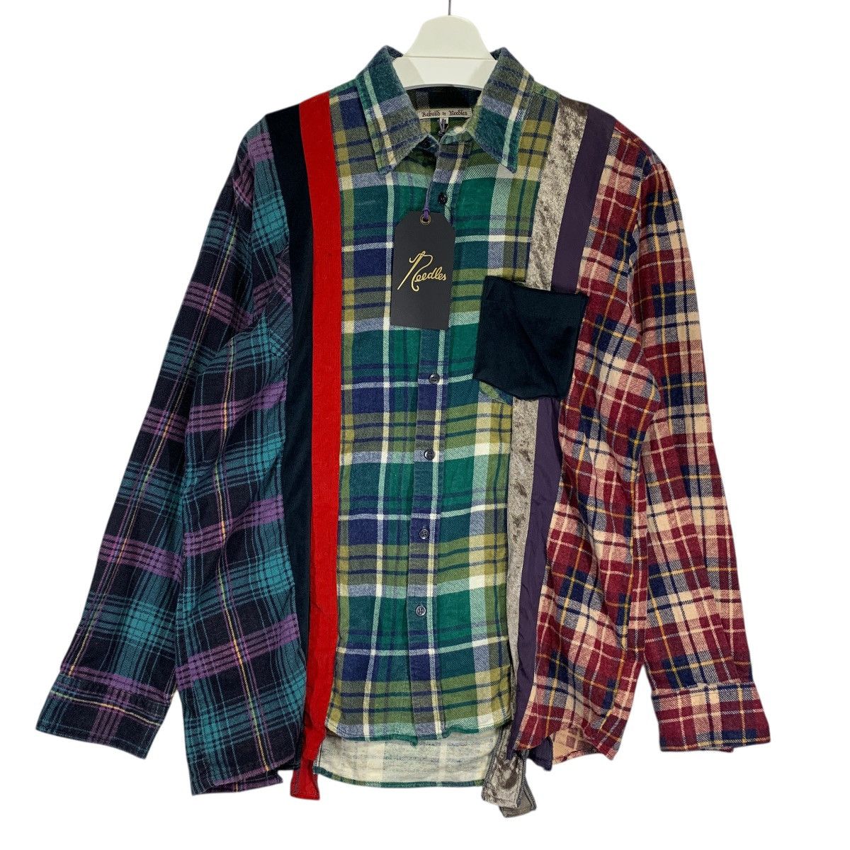 Needles Classic Shirt Green - Wool Paisley Jq. | Grailed
