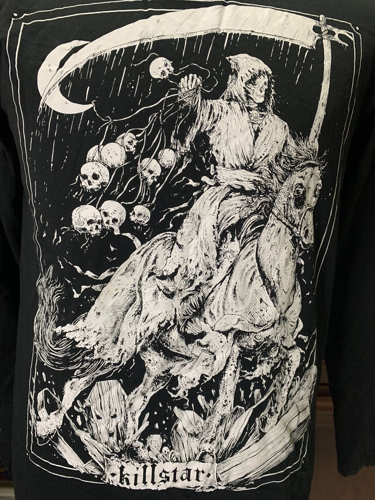 Band Tees × If Six Was Nine × Killstar Killstar Skull Man Long Sleeve Size US M / EU 48-50 / 2 - 2 Thumbnail