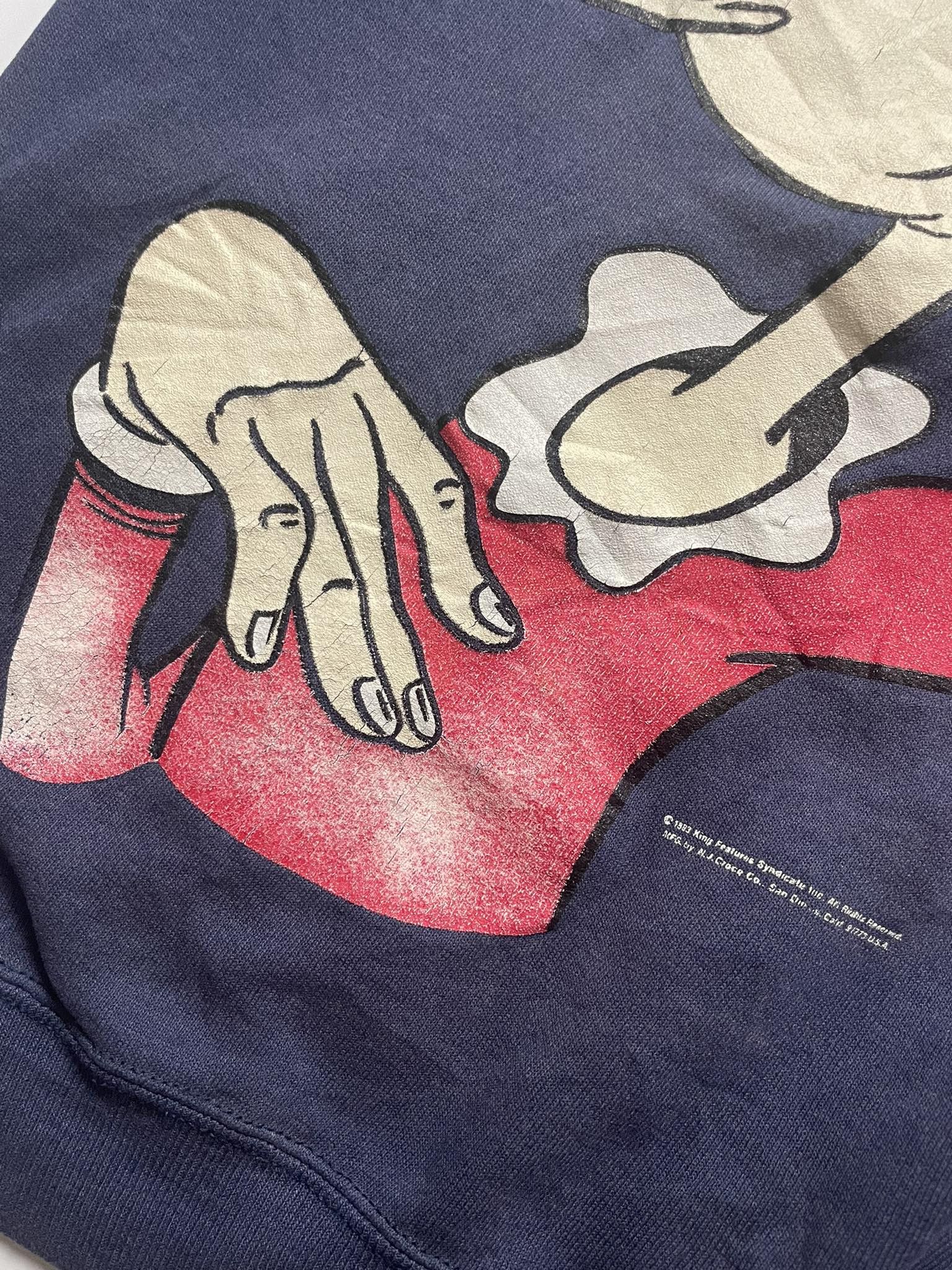 Vintage Vintage 90s Popeye Sweatshirt Size US S / EU 44-46 / 1 - 5 Thumbnail