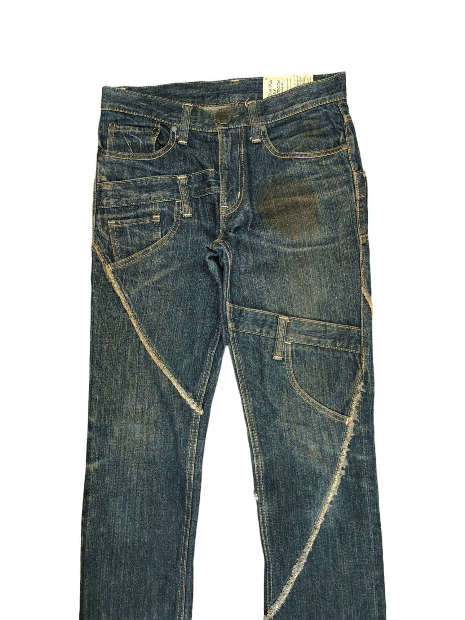 Kapital Antgauge Double Waist Cut & Sew Denim Jeans Hysterics Style Size US 30 / EU 46 - 2 Thumbnail