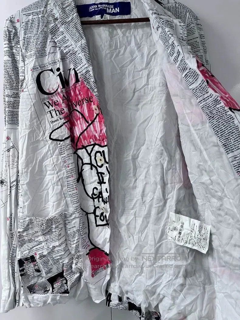 Junya Watanabe JUNYA WATANABE MAN 20SS Newspaper Jacket. Size US L / EU 52-54 / 3 - 5 Thumbnail