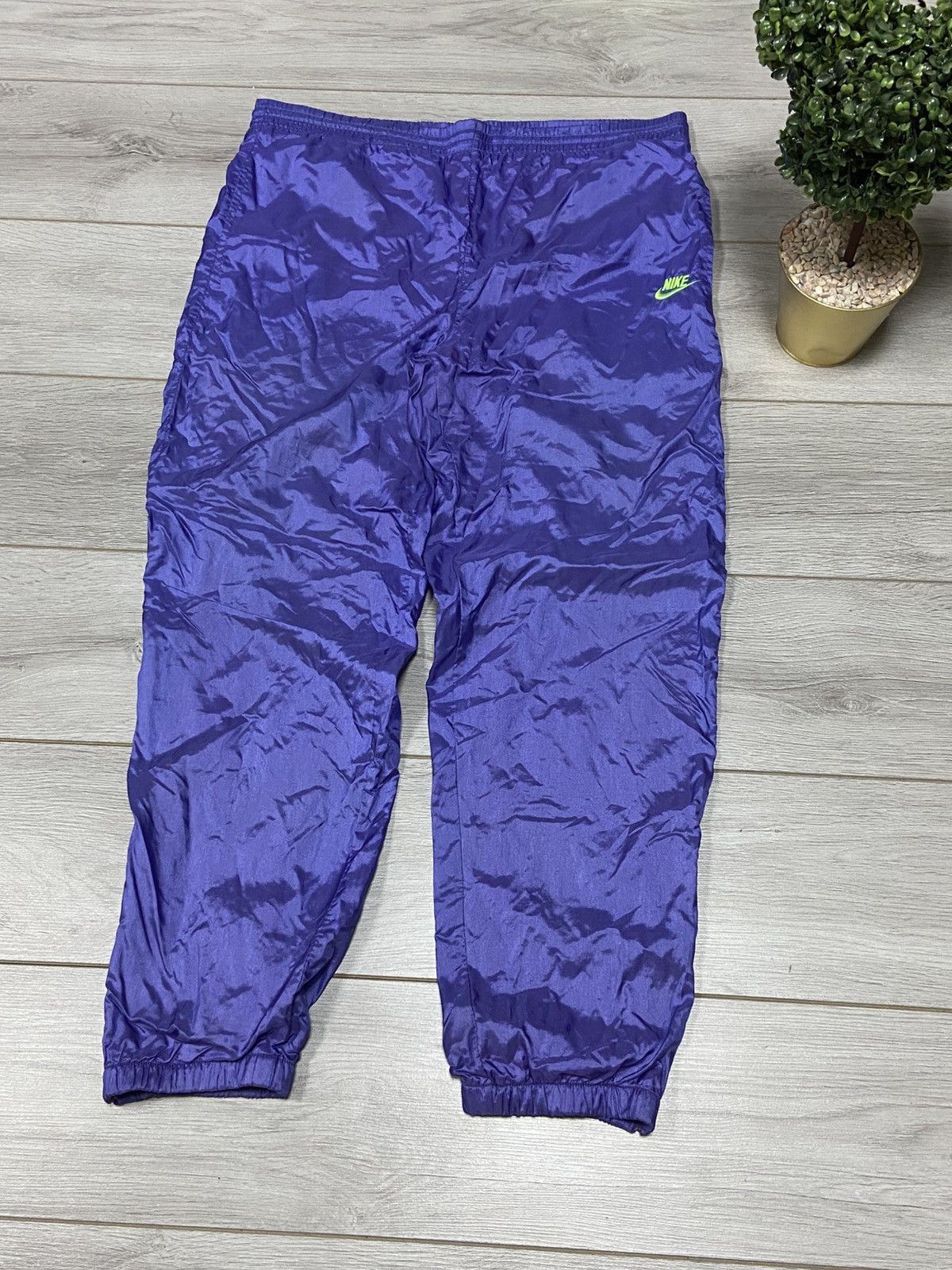 Nike Nike purple vintage 80-90 s pants parachute Size US 38 / EU 54 - 1 Thumbnail