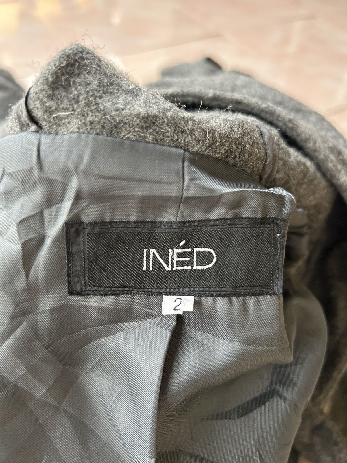 Japanese Brand × Yohji Yamamoto Ined Wool Long Coat Size US S / EU 44-46 / 1 - 10 Thumbnail