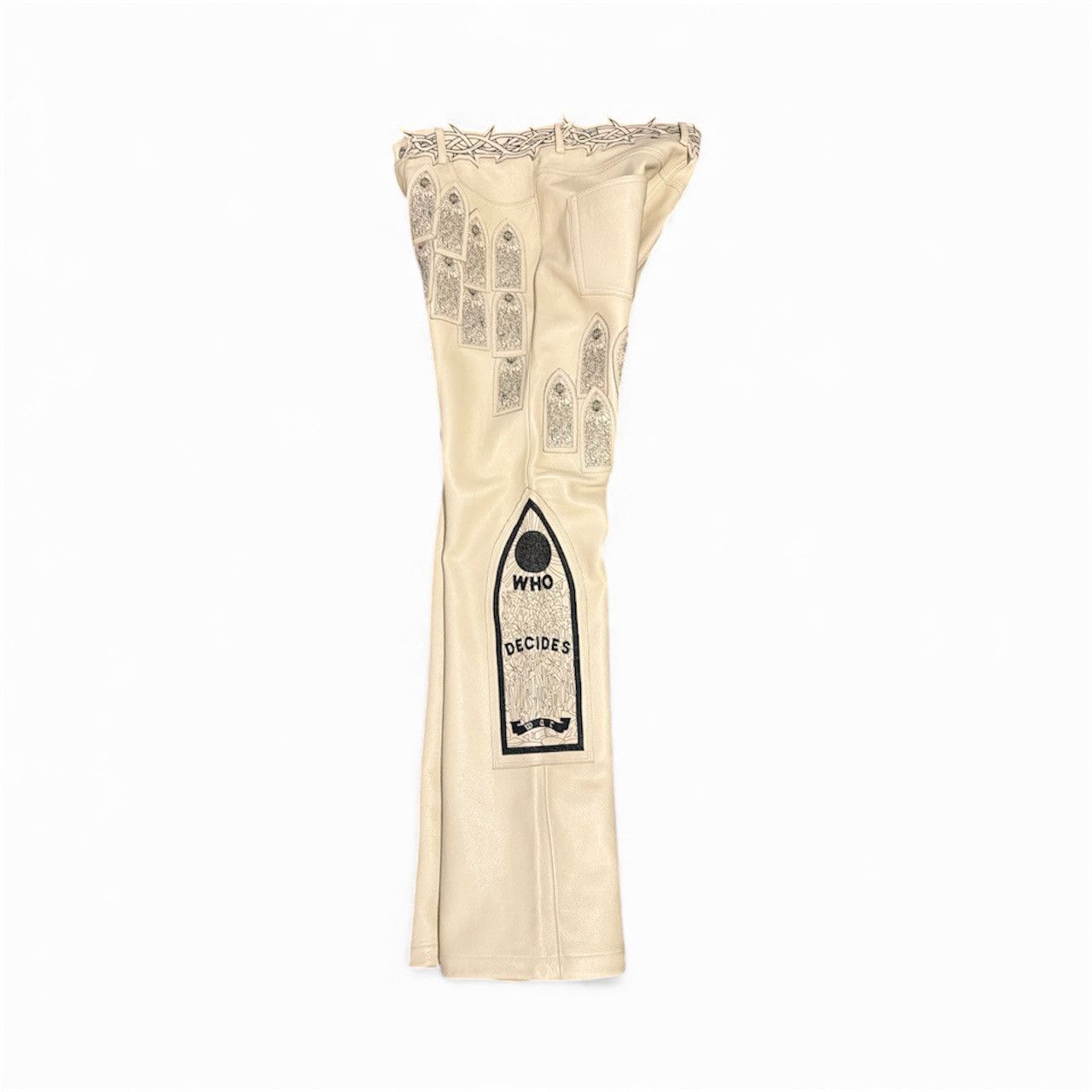 Who Decides War Who Decides War Patched Leather Arch Embroidered Pants Size US 36 / EU 52 - 3 Thumbnail