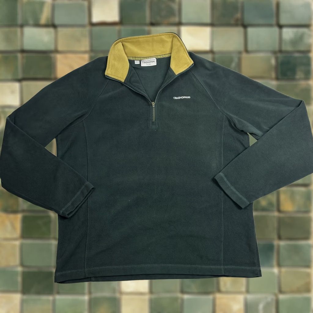 Vintage Craghoppers Quarter Zip Jumper Mens Size M Green Logo Pullover Jumper Size US M / EU 48-50 / 2 - 1 Thumbnail