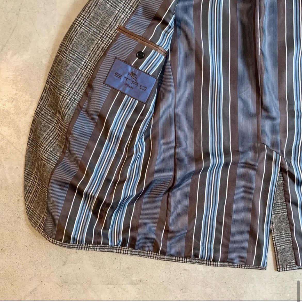 Etro Etro Brown Check Wool Blazer, Like New Size 50R Size 50R - 7 Thumbnail