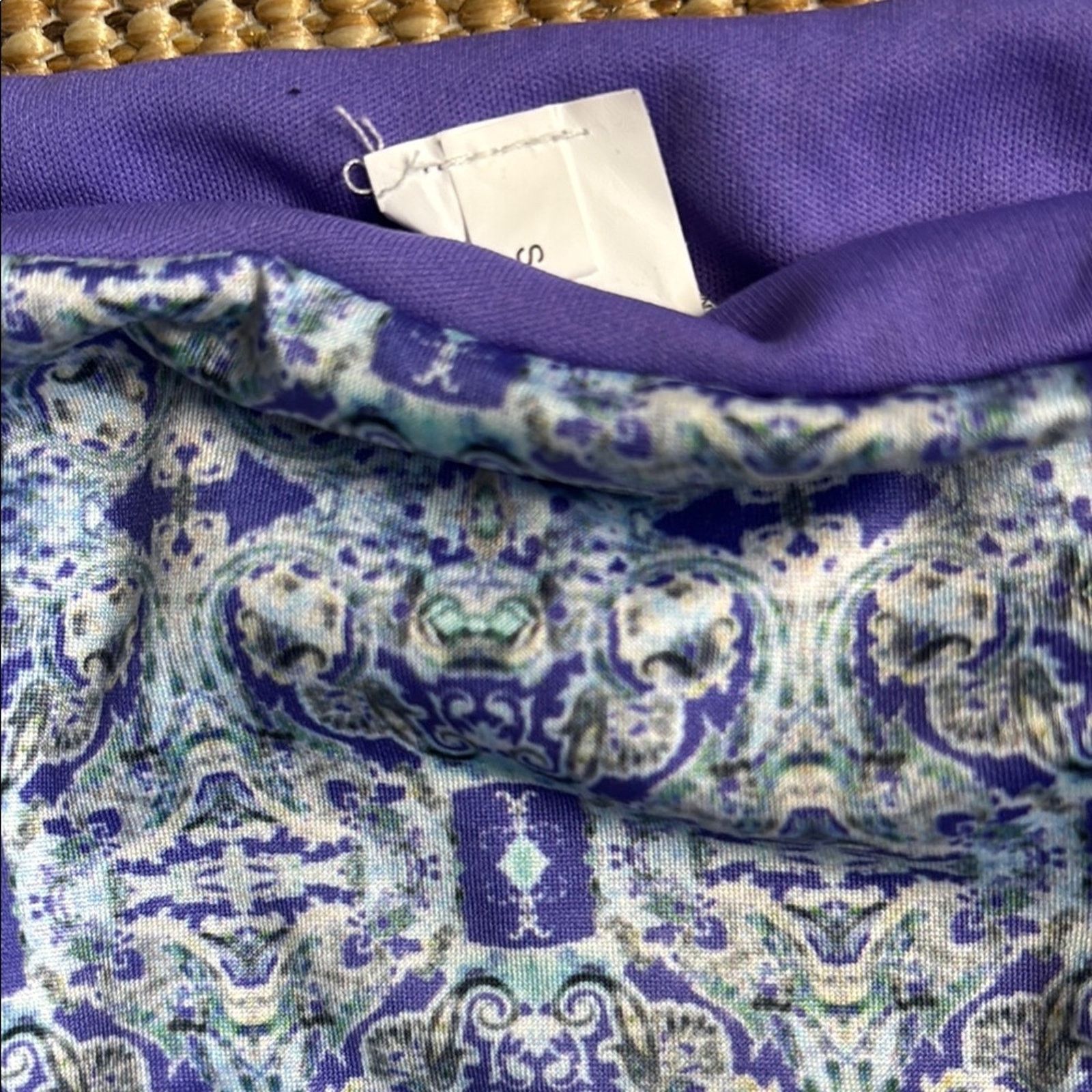 Other NWT Antica Sartoria Positano Purple Patterned Bikini Set S Size ONE SIZE - 5 Thumbnail