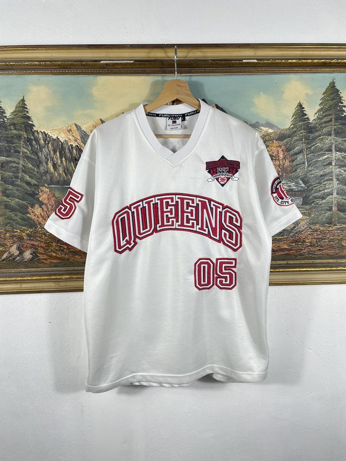Fubu × Vintage White Retro 00s Fubu T shirt Tee Jersey Skate Baggy Loose Size US M / EU 48-50 / 2 - 1 Thumbnail