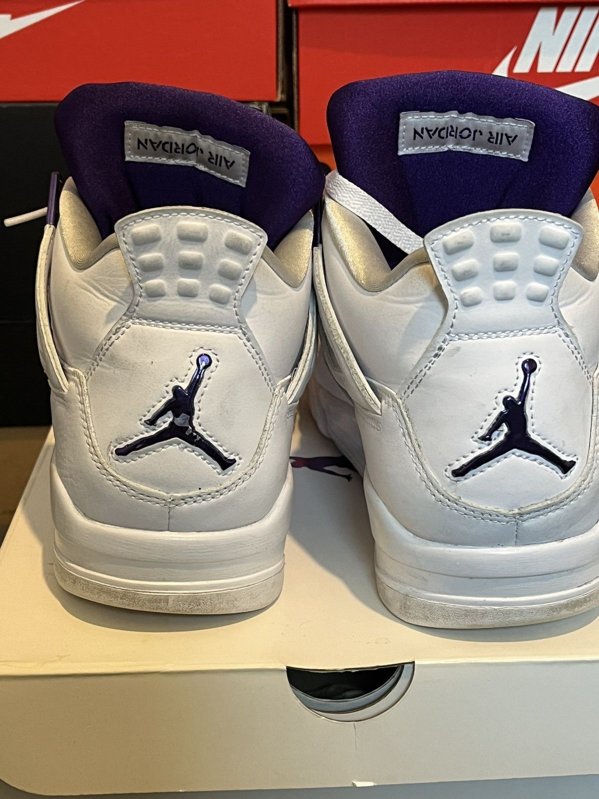 Jordan Brand Air Jordan 4 Retro 'Purple Metallic' Size US 9.5 / EU 42-43 - 4 Thumbnail