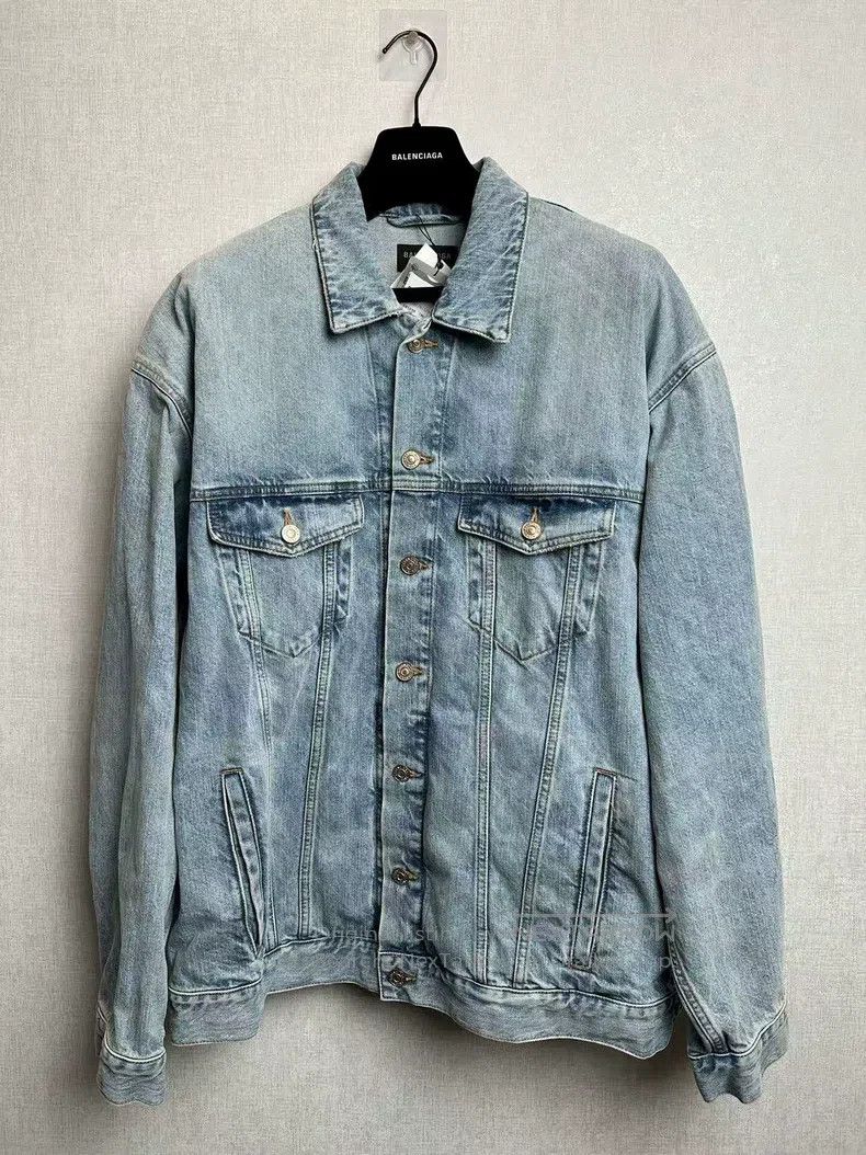 Balenciaga Balenciaga Denim jacket coat Size US M / EU 48-50 / 2 - 1 Thumbnail