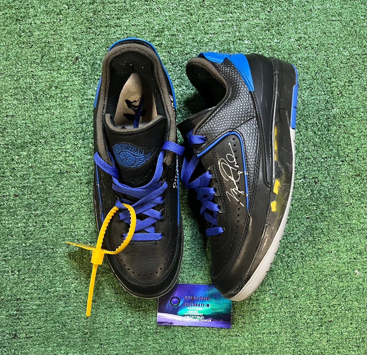 Jordan Brand Off white X Air Jordan 2 black varisty royal 6men/7.5women Size US 6 / EU 39 - 1 Thumbnail