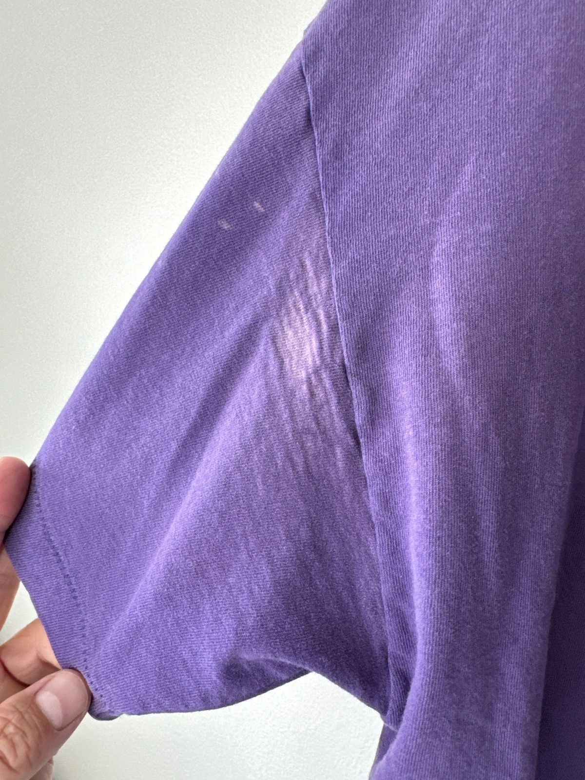 Nike × Vintage Vintage 90s Nike Flight T Shirt Size XL Purple Made In USA Size US XL / EU 56 / 4 - 7 Thumbnail