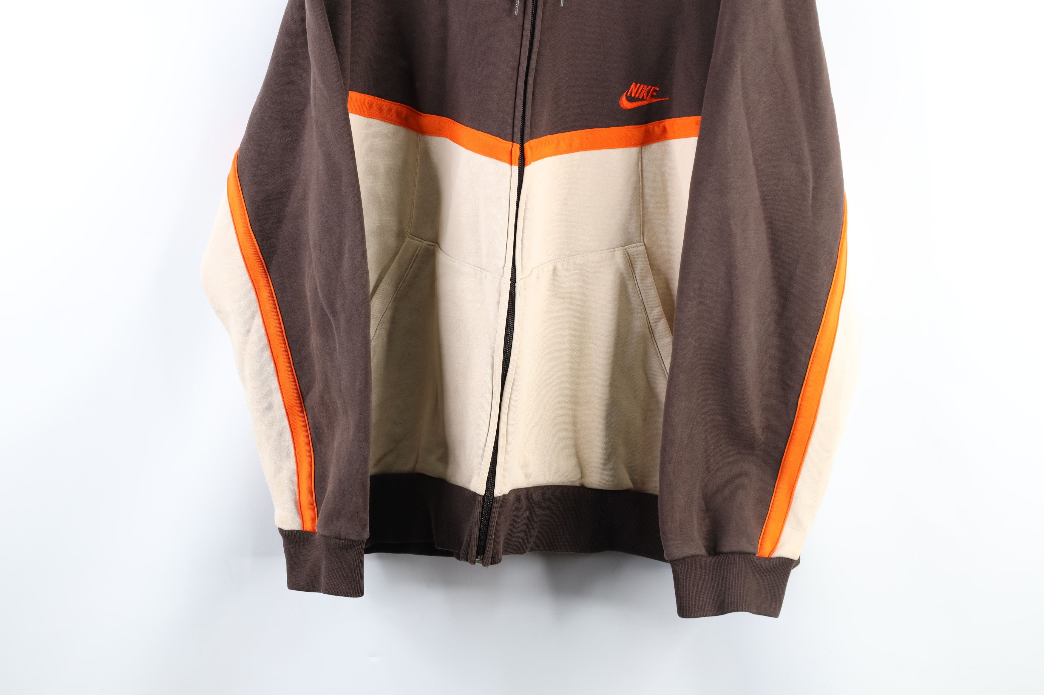 Nike × Vintage Vintage Nike Scott Mini Swoosh Heavyweight Full Zip Hoodie Size US XXL / EU 58 / 5 - 3 Thumbnail
