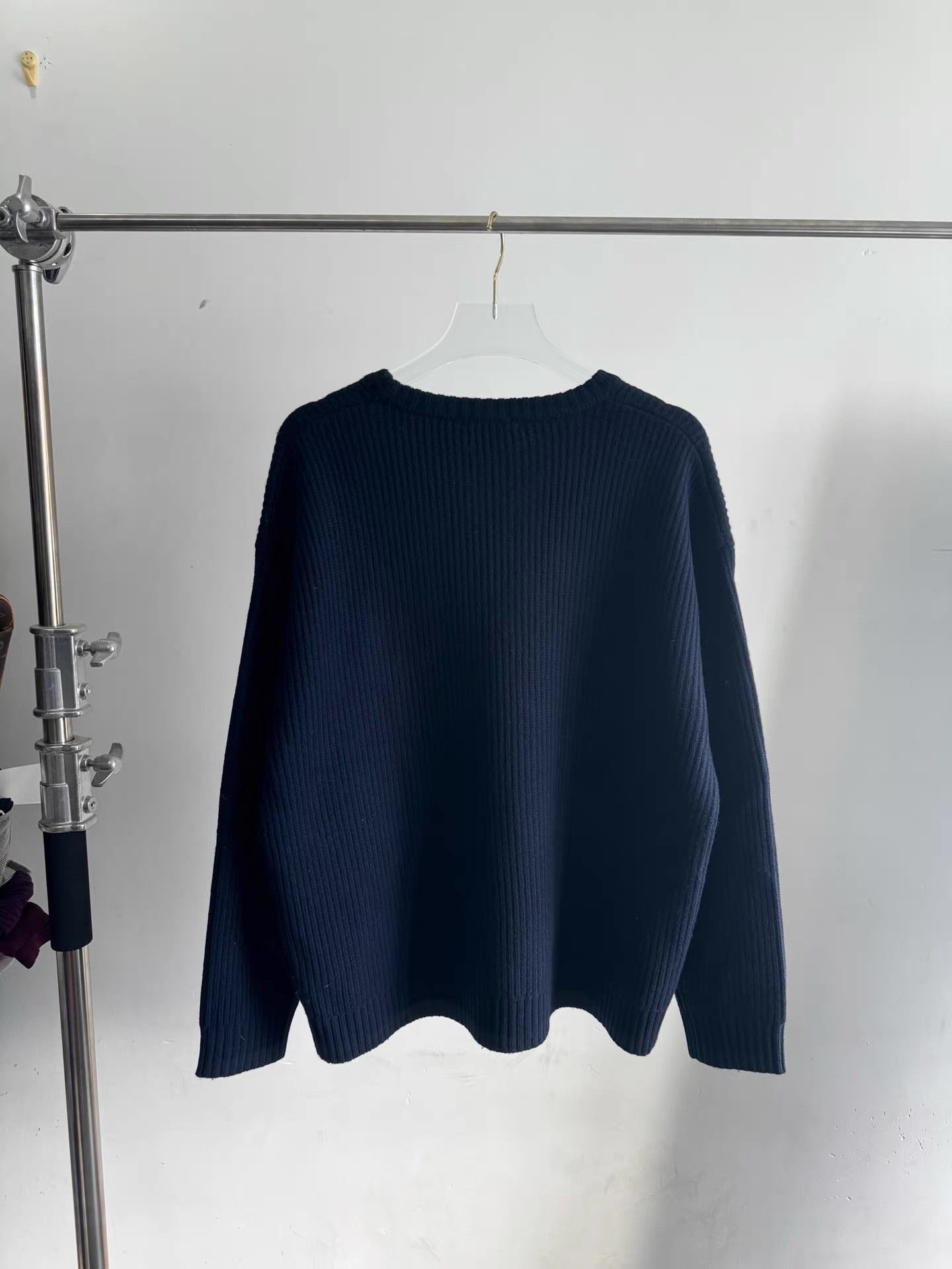 YMC YMC You Must Create Navy Melange Thick Wool Sweater Q17 Size US M / EU 48-50 / 2 - 2 Thumbnail