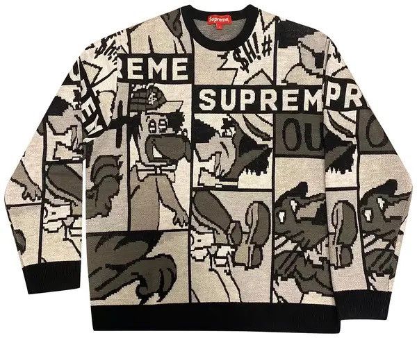 Supreme Supreme Cartoon Sweater Size US L / EU 52-54 / 3 - 5 Thumbnail