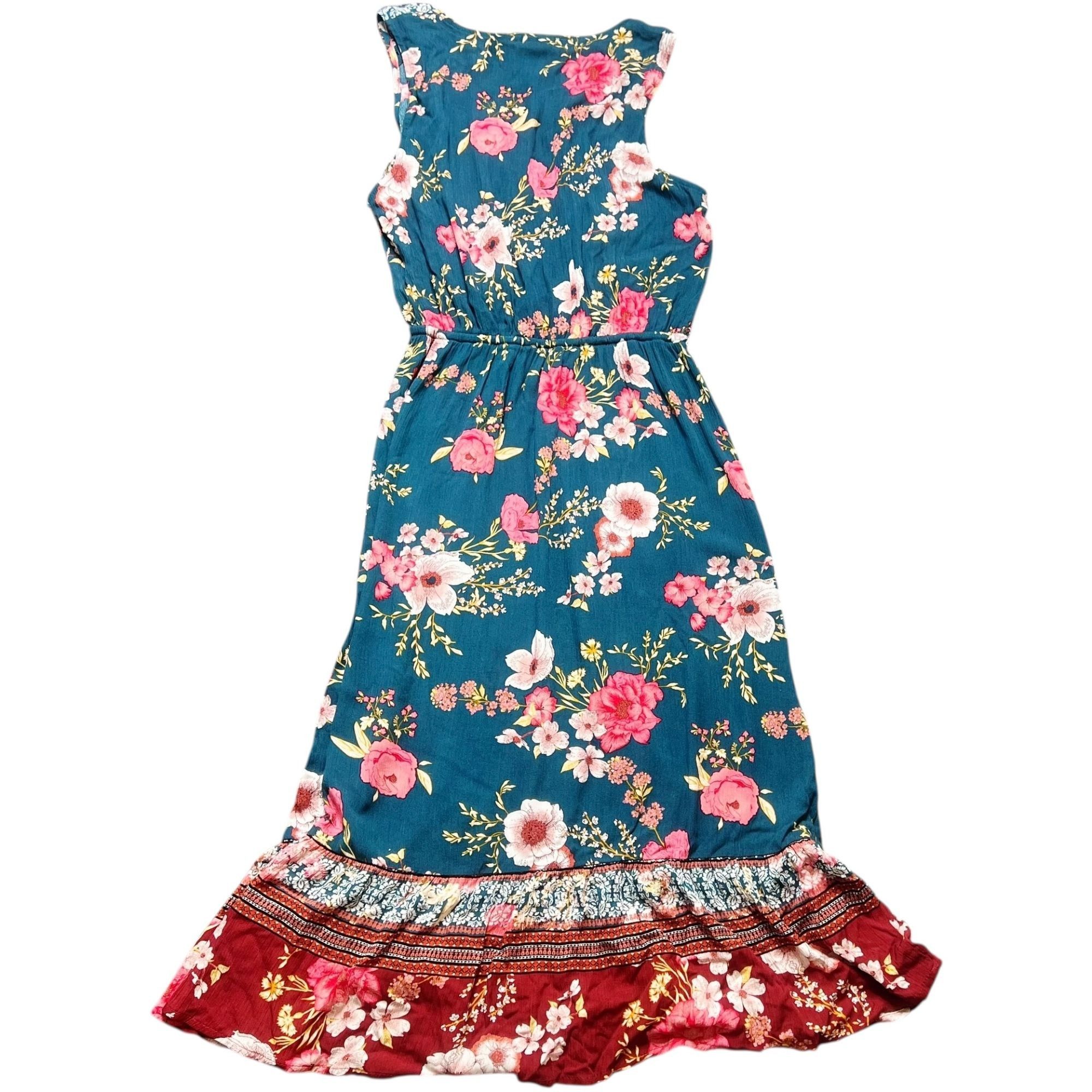 Other Knox Rose Dress Womens Size S Blue Pink Floral Paisley Midi Size S / US 4 / IT 40 - 4 Thumbnail