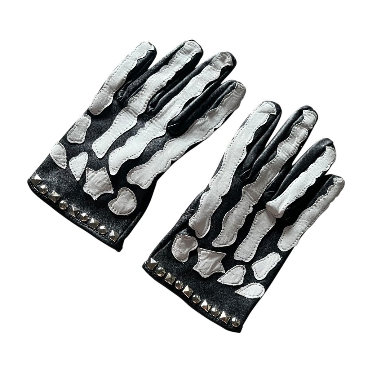 Hysteric Glamour Leather Stud Skull Skeleton Glove Size ONE SIZE - 2 Thumbnail