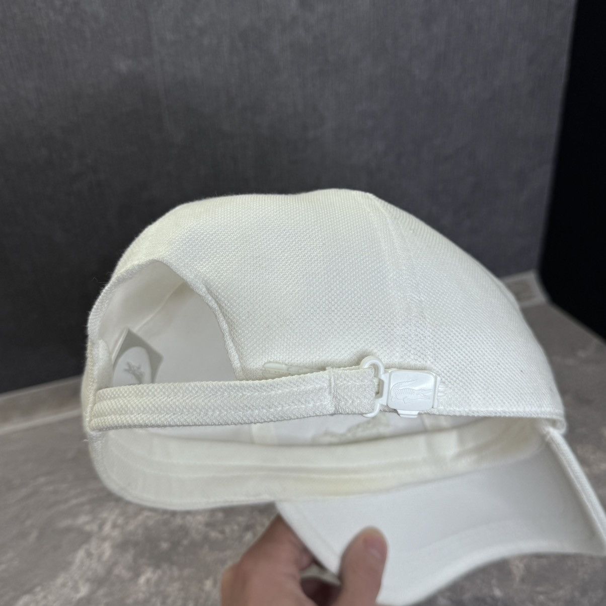 Lacoste Vintage Lacoste Baseball Cap Hat white big logo rare 90s Size ONE SIZE - 4 Thumbnail